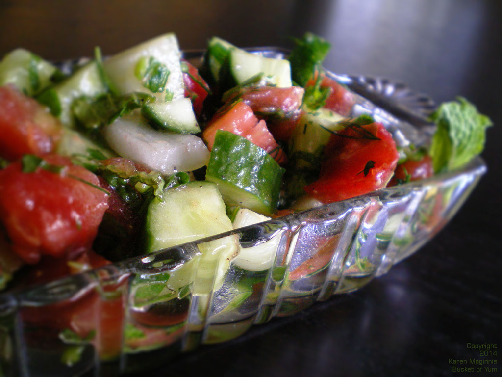 Cucumber Tomato Herb Salad