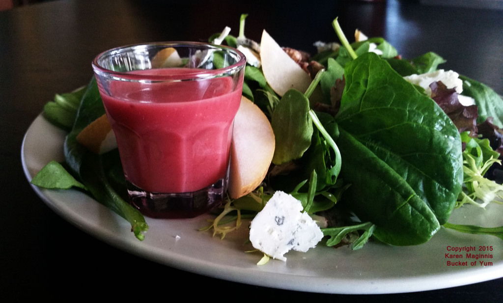 Cranberry Vinagrette and Salad